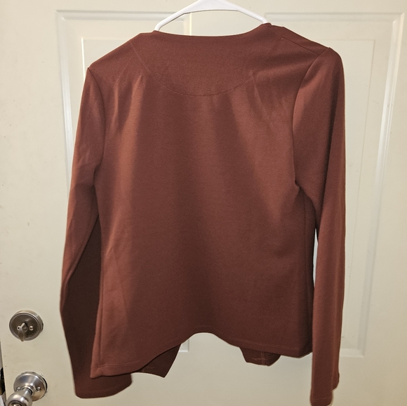 Rust Blazer Cardigan - Picture 2 of 2